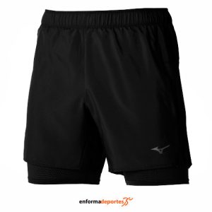 PANTALON CORTO HOMBRE MIZUNO CORE 5.5 2IN1 | BLACK