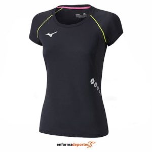 CAMISETA MUJER MIZUNO PREMIUM JPN TEE | BLACK/BLACK