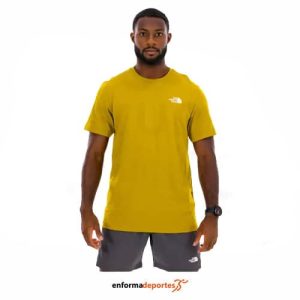 Camiseta hombre The North Face SS RedBox | DEEP DIJON/WOODLAND GRE