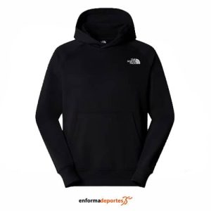 SUDADERA HOMBRE THE NORTH FACE RAGLAN BOX NSE HOODIE | TNF BLACK/TNF WHITE