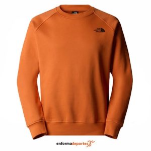 Sudadera Hombre The North Face Ranglan Box Nse Crew | IRON BRONZE-TNF BLACK