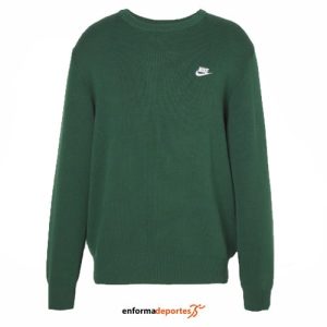 SUDADERA HOMBRE NIKE NSW CLUB CRW BB | FIR/WHITE
