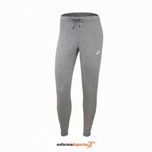 PANTALON MUJER NIKE SPORTSWEAR ESSENTIAL | DK GREY HEATHER/WHITE