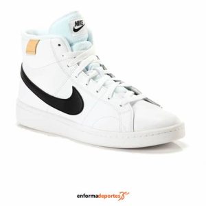 ZAPATILLA HOMBRE NIKE COURT ROYALE 2 MID | WHITE/BLACK