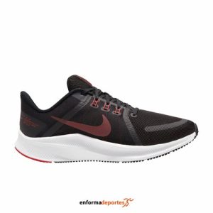 ZAPATILLA HOMBRE NIKE QUEST 4 | BLACK/UNIVERSITY RED-WHIT