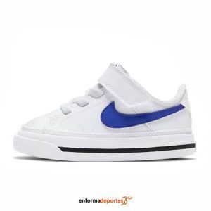 ZAPATILLAS BEBE NIKE COURT LEGACY | WHITE/GAME ROYAL-BLACK