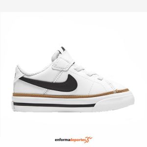 ZAPATILLAS BEBE NIKE COURT LEGACY | WHITE/BLACK-DESERT OCHRE-