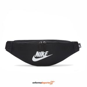 RIÑONERA UNISEX NIKE HERITAGE WAISTPACK 3L | BLACK/BLACK/WHITE