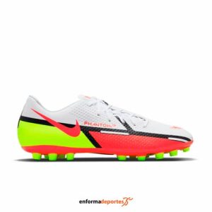 Bota Futbol Hombre Nike Phantom Gt2 Academy Ag Artific | WHITE/BRIGHT CRIMSON-VOLT