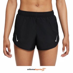 PANTALON CORTO MUJER NIKE DRI-FIT TEMPO RACE RUN | BLACK/REFLECTIVE SILV