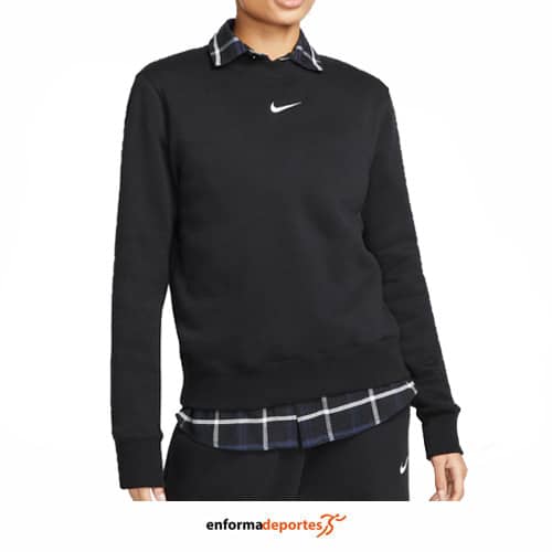 Sudadera mujer Nike Sportswear Phoenix Fleece | BLACK/SAIL