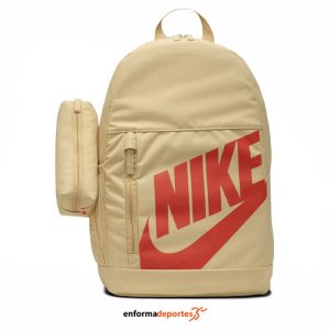 MOCHILA NIKE Y NK ELMNTL BKPK | SESAME/SESAME/PICANTE RED