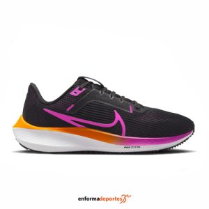 ZAPATILLA MUJER NIKE PEGASUS 40 | BLACK/HYPER VIOLET-LASER