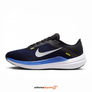 ZAPATILLA HOMBRE NIKE AIR WINFLO 10 | BLACK/WHITE-RACER BLUE-HI