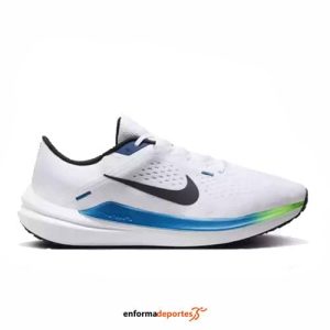 ZAPATILLA HOMBRE NIKE AIR WINFLO 10 | WHITE/BLACK-STAR BLUE-GRE
