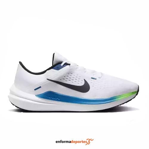 ZAPATILLA HOMBRE NIKE AIR WINFLO 10 | WHITE/BLACK-STAR BLUE-GRE