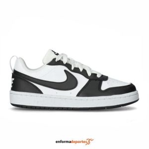 Zapatilla junior Nike Court Borough Low Recraft (Gs) | WHITE/BLACK