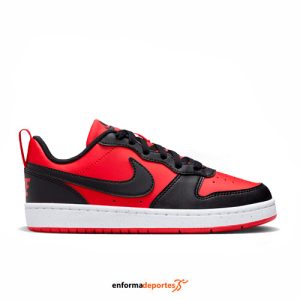 Zapatilla junior Nike Court Borough Low Recraft (Gs) | UNIVERSITY RED/BLACK-WHIT