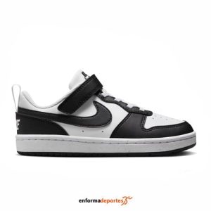 Zapatilla junior nike Court Borough Low Recraft (Ps) | WHITE/BLACK