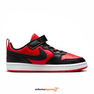 Zapatilla junior nike Court Borough Low Recraft (Ps) | UNIVERSITY RED/BLACK-WHIT