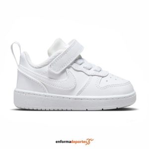 Zapatilla infantil Nike Court Borough Low Recraft (TD) | WHITE/WHITE-WHITE