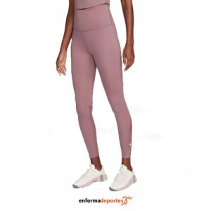 MALLA MUJER NIKE ONE HIGH-WAISTED 7/8 | SMOKEY MAUVE/WHITE