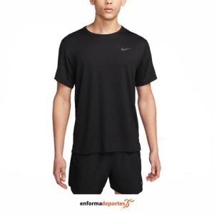 Camiseta hombre Nike Dri-Fit Uv Miler | BLACK/REFLECTIVE SILV