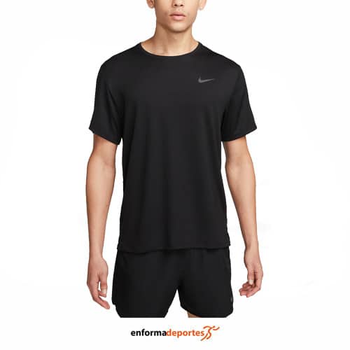 Camiseta hombre Nike Dri-Fit Uv Miler | BLACK/REFLECTIVE SILV