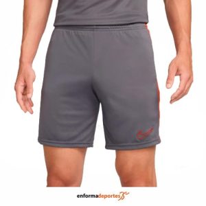 PANTALON CORTO HOMBRE NIKE DRI-FIT ACADEMY SOCCER  | IRON GREY/DRAGON RED/DRAG