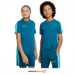 CAMISETA JUNIOR NIKE DRI-FIT ACADEMY23 | GREEN ABYSS/BALTIC BLUE/W