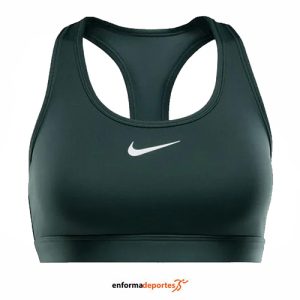 Top mujer Nike Swsh Med Spt | VINTAGE GREEN/WHITE