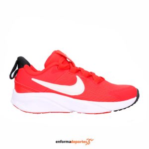 ZAPATILLA JUNIOR NIKE STAR RUNNER 4 NN (PS) | UNIVERSITY RED/SUMMIT WHI