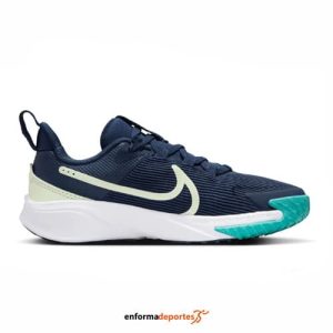 Zapatilla junior Nike Star Runner 4 NN (Gs) | MIDNIGHT NAVY/VOLT TINT-D