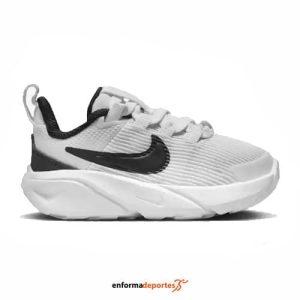 ZAPATILLA JUNIOR NIKE STAR RUNNER 4 NN (TD) | SUMMIT WHITE/BLACK-BARELY
