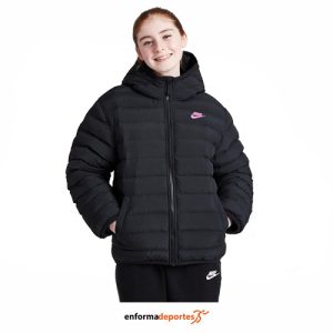 CHAQUETA JUNIOR NIKE SPORTSWEAR LIGHTWEIGHT SYNTHET | BLACK/BLACK/PLAYFUL PINK