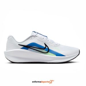 Zapatilla hombre Nike Downshifter 13 | WHITE/BLACK-STAR BLUE-GRE