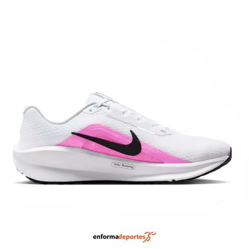 Zapatilla mujer Nike Downshifter 13 | WHITE/PINK SPELL-BLACK