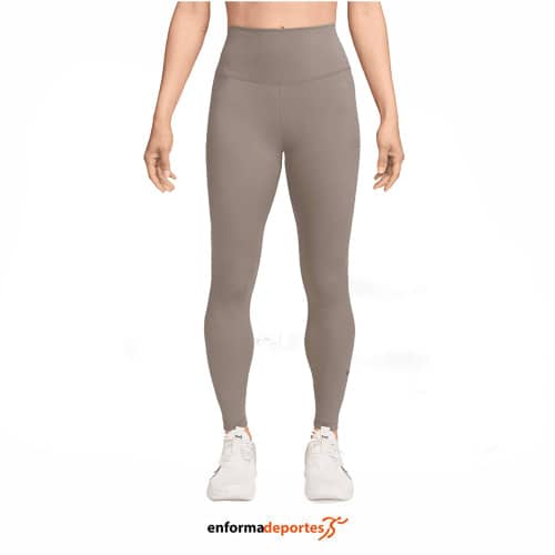 MALLA MUJER NIKE ONE HIGH-WAISTED 7/8 L | MINK BROWN/BLACK