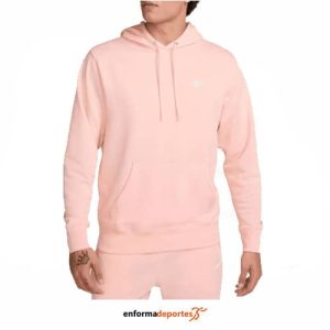 SUDADERA HOMBRE NIKE CLUB FRENCH TERRY PULLOV | WASHED CORAL/WASHED CORAL