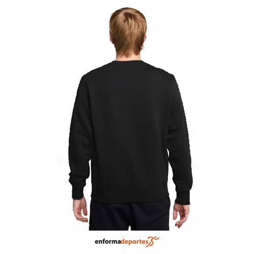 Sudadera hombre Nike Club Fleece Crew | BLACK/PINKSICLE - Imagen 2