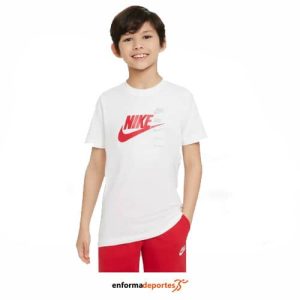 CAMISETA JUNIOR NIKE NSW SI SS TEE | WHITE