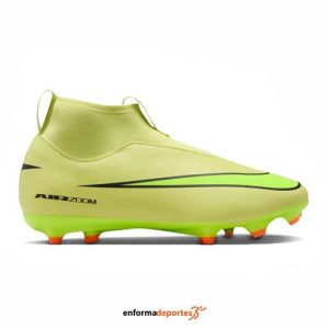 Bota Futbol Junior Nike Mercurial Superfly 10 Academy | LIMELIGHT/VOLT-HYPER CRIM