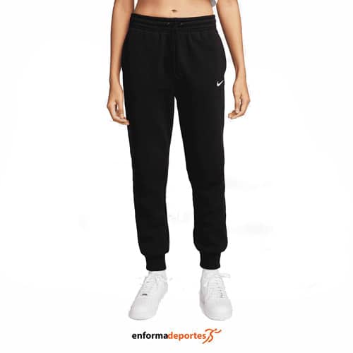 PANTALON MUJER NIKE SPORTSWEAR PHOENIX FLEECE | BLACK/SAIL
