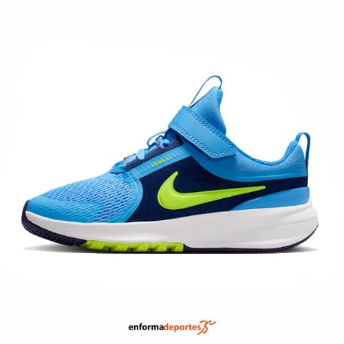 Zapatilla junior Star Runner 5 | UNIVERSITY BLUE/VOLT-BLUE - Imagen 2