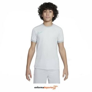 Camiseta Junior Nike Academy Dri-Fit | PHOTON DUST/LT SMOKE GREY