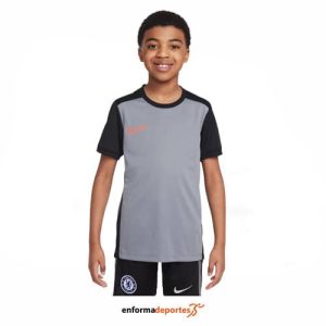 Camiseta Junior Nike Academy Dri-Fit | COOL GREY/BLACK/BRIGHT CR