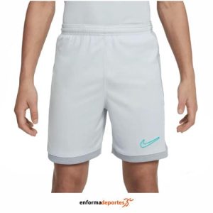 PANTALON CORTO JUNIOR NIKE ACADEMY DRI-FIT 7″ | PHOTON DUST/LT SMOKE GREY