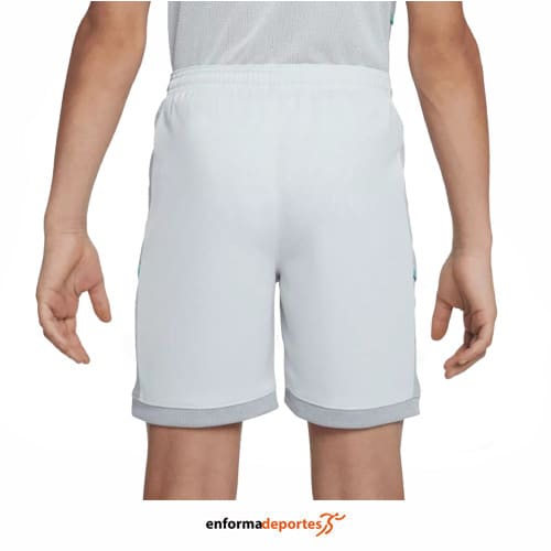 PANTALON CORTO JUNIOR NIKE ACADEMY DRI-FIT 7″ | PHOTON DUST/LT SMOKE GREY - Imagen 2