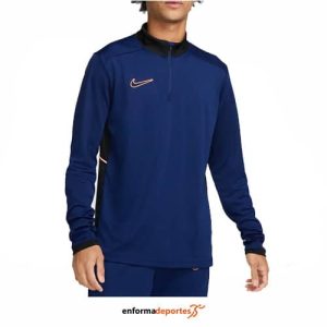 Camiseta hombre Nike Academy Dri-Fit | BLUE VOID/BLACK/ORANGE PU