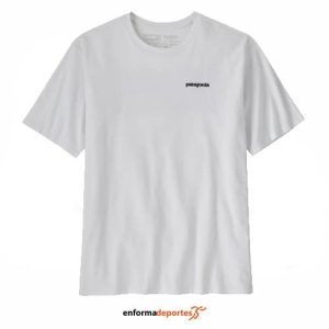 Camiseta hombre Patagonia P6 Logo Hoody | BLANCO